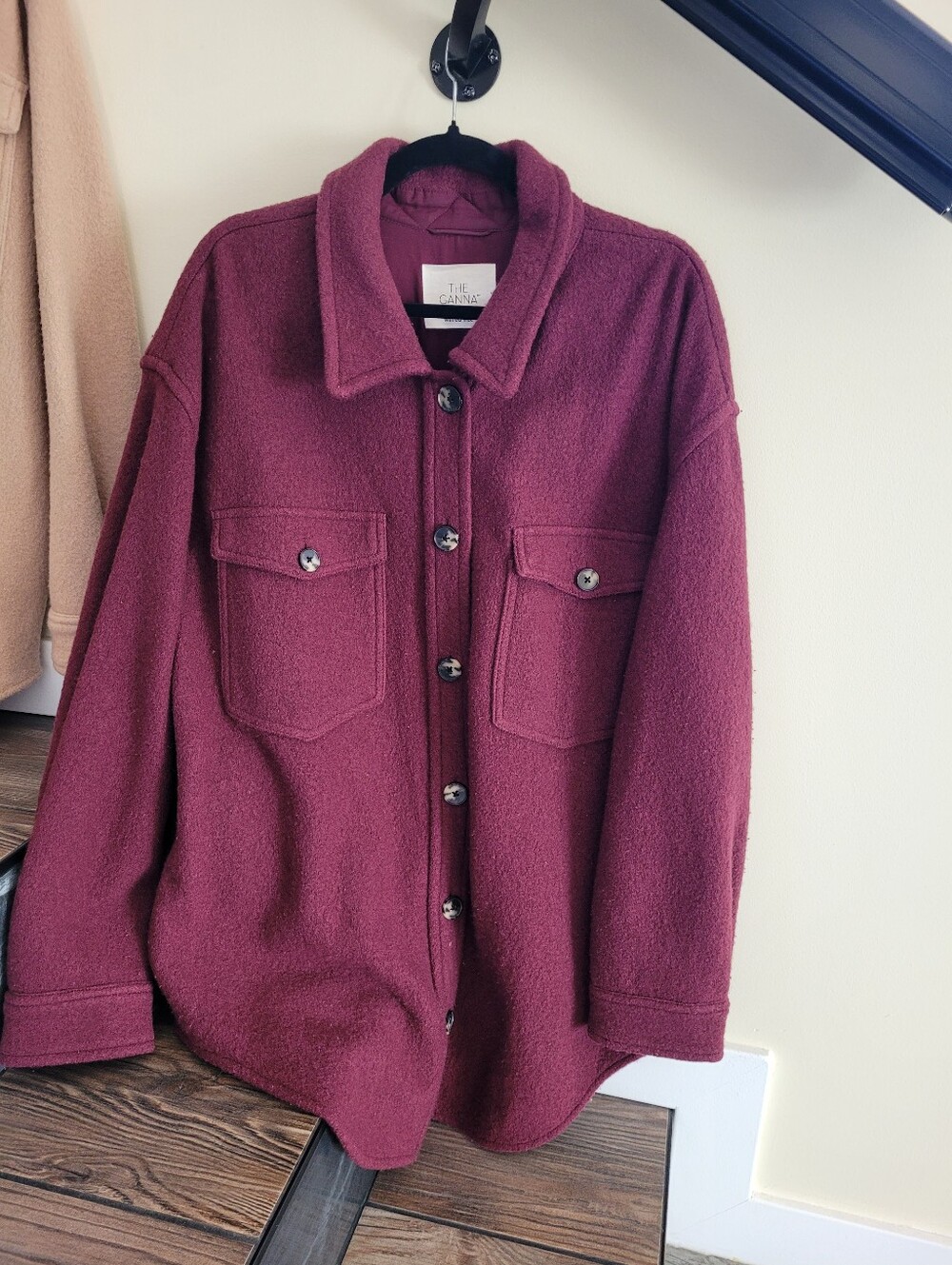 Wilfred Free-The Ganna Berry-Tone Utility Shacket Aritzia Jackets & Coats
